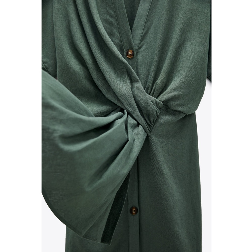 Zara Green Midi Dress - Picture 4 of 4